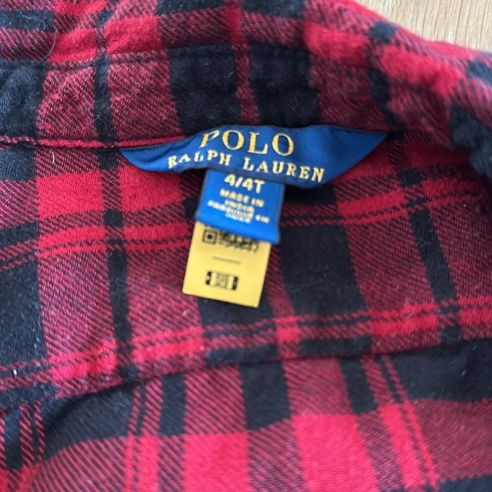 Polo Ralph Lauren 4t flannel dress - Picture 2 of 3